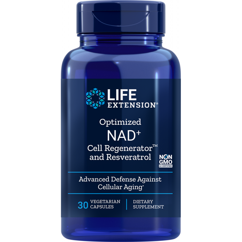 Life Extension NAD+ Cell Regenerator and Resveratrol 30 Vegetarian Capsules