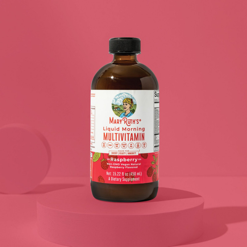Mary Ruth's Morning Multivitamin Liquid Raspberry 450 ml