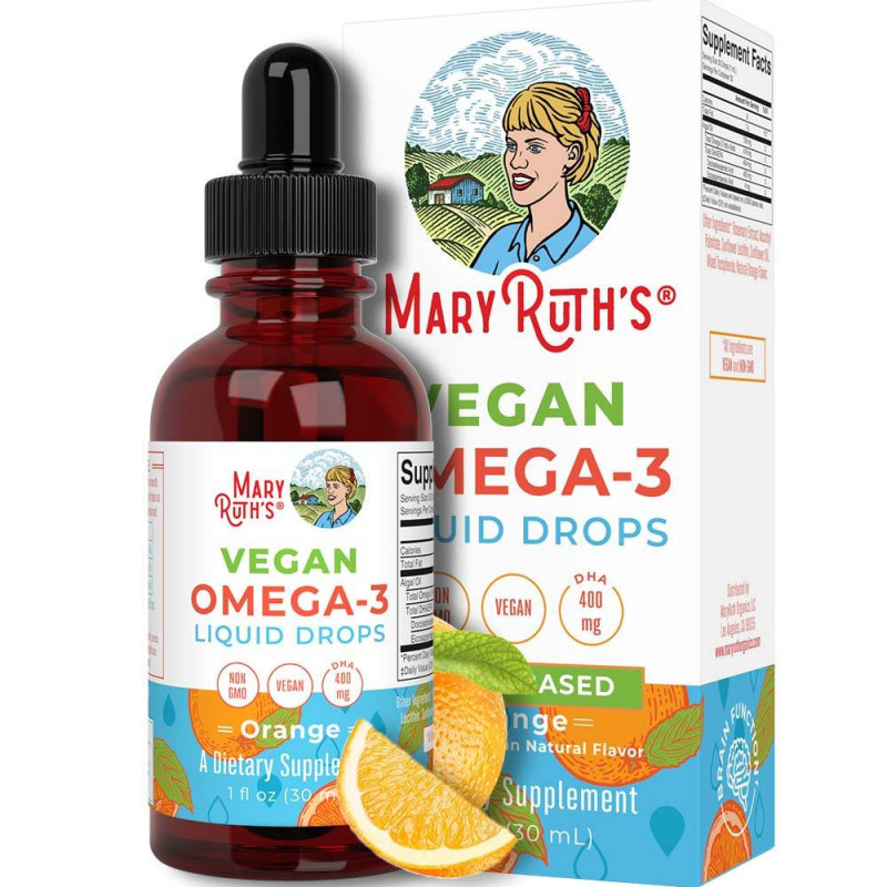 Mary Ruth's Vegan Omega-3 Liquid Drops 30 ml 