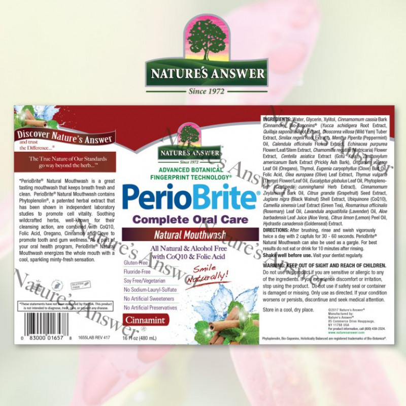 Nature´s Answer Natural Mouthwash Periobrite 480 ml